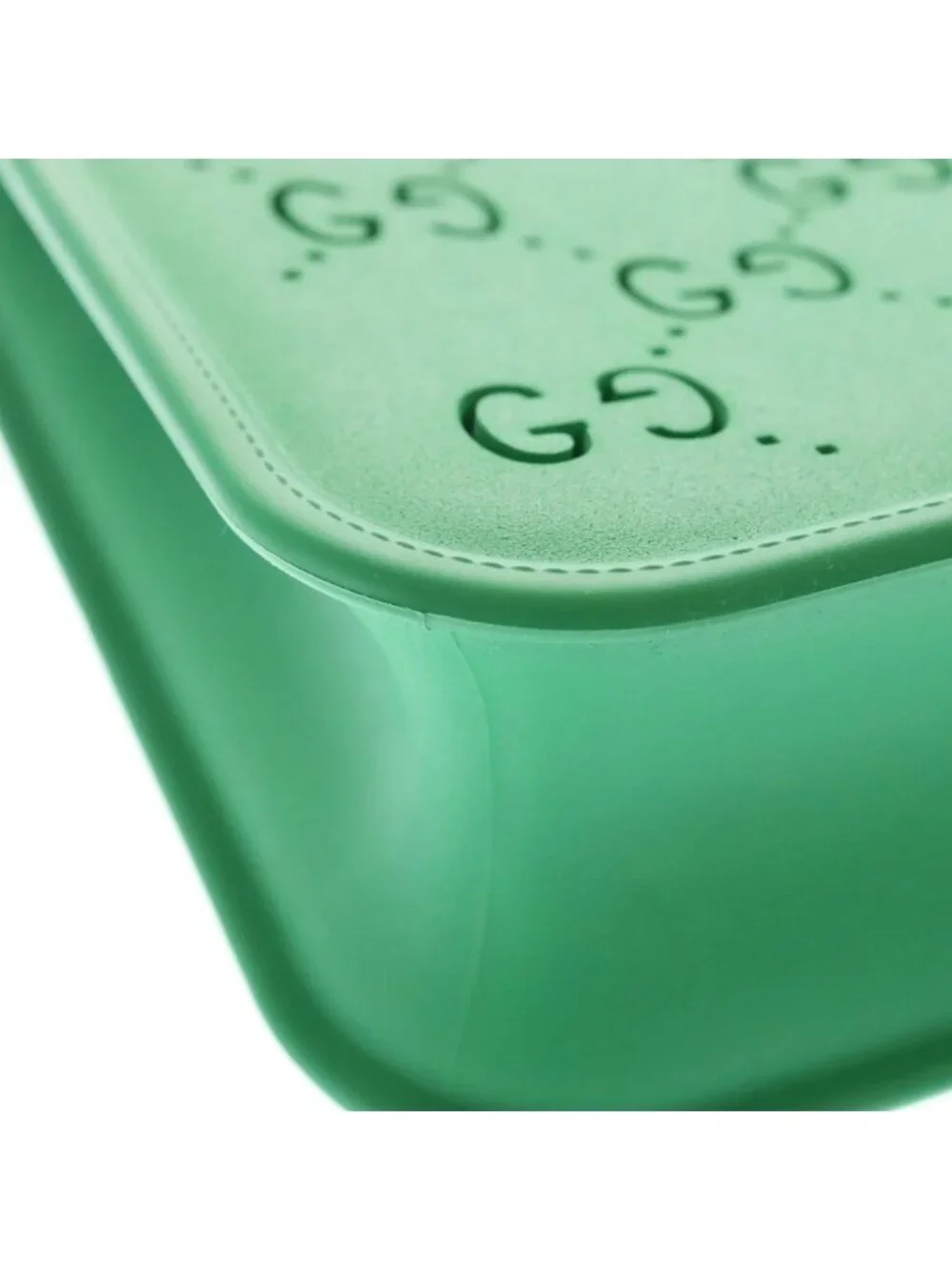 Gucci GG Children's Rubber Tote Handbag Green